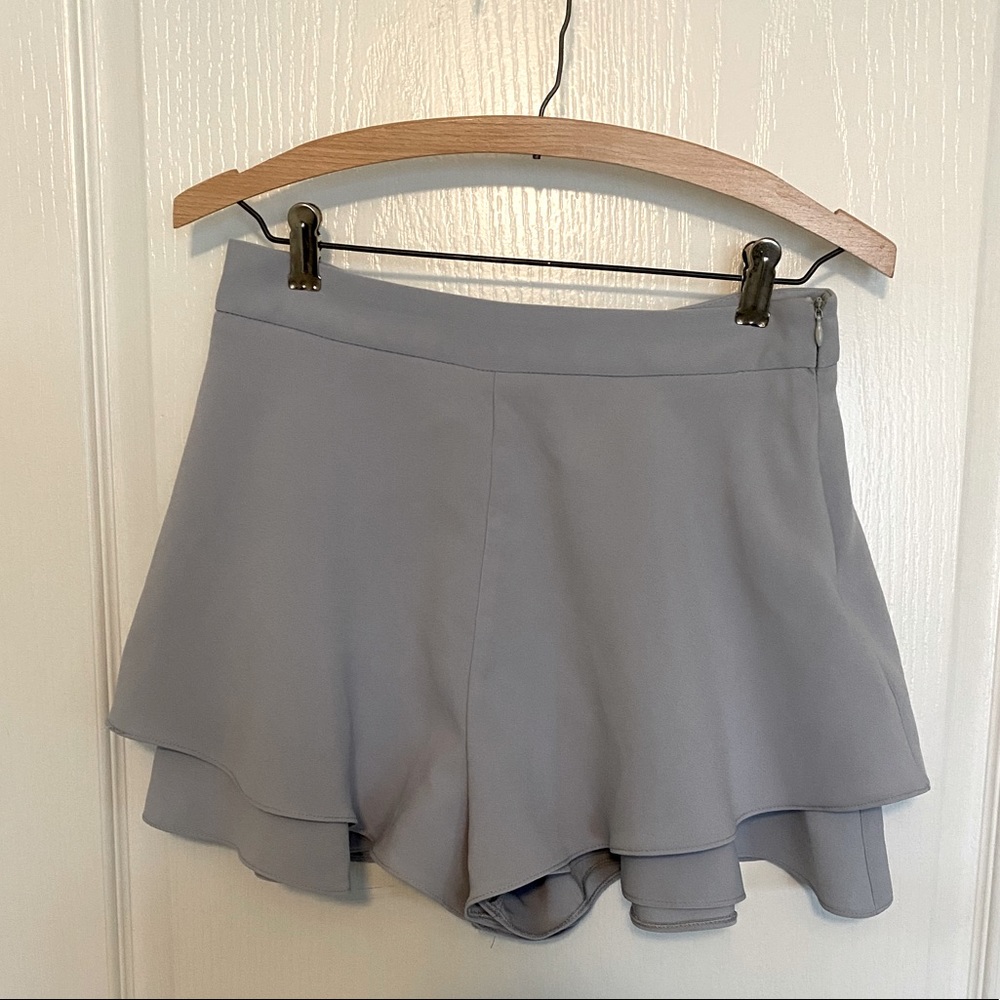 Zara light blue dress shorts